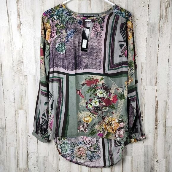 Tolani Collection Caitlyn Floral Tunic Top Size XS - Picture 1 of 12